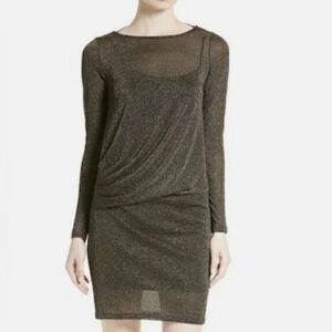 Ted Baker Sheer Glitter Shimmer Dress US 4